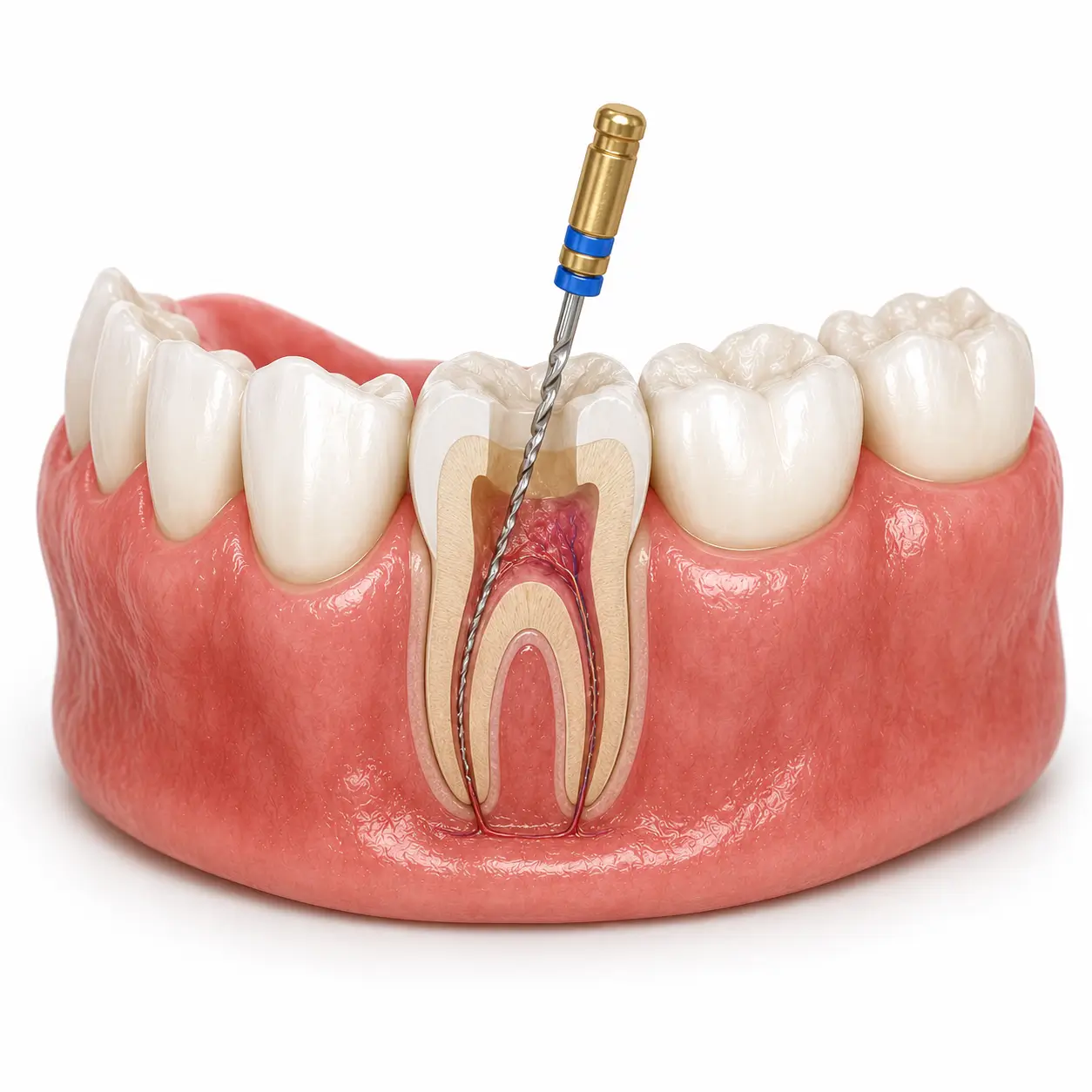 Advanced single-visit root canal treatment for international dental tourism patients in Thane, India