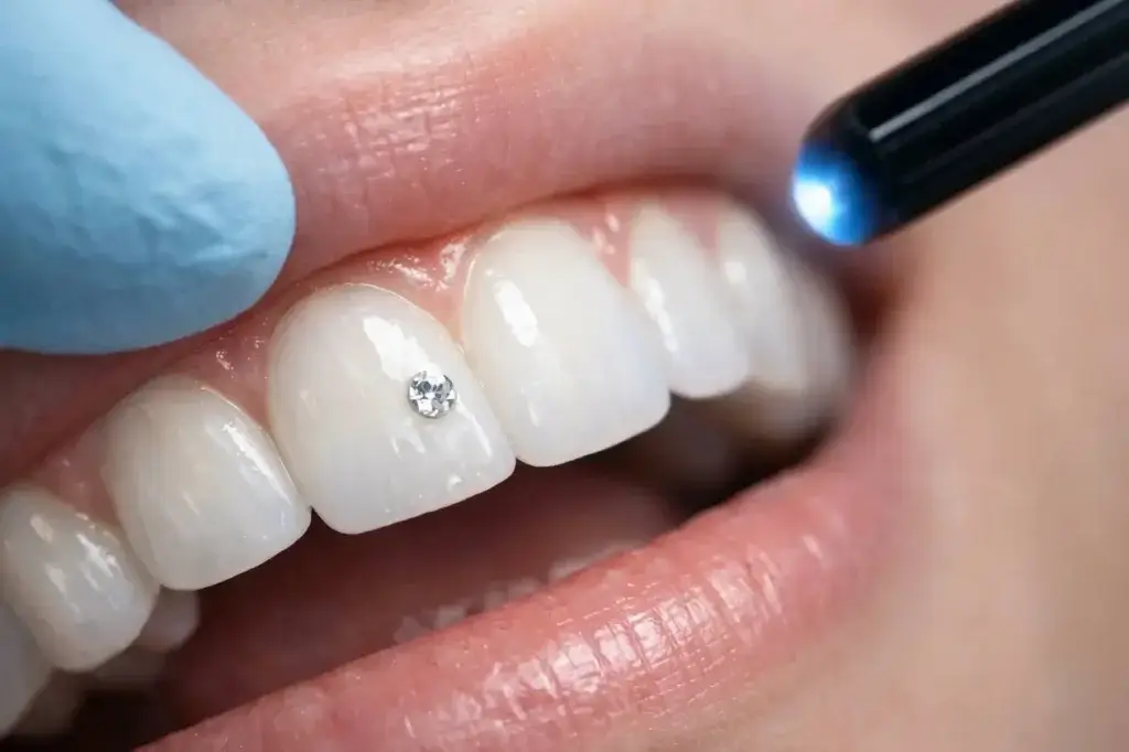 Tooth jewellery treatment at Dr Pawar Dental Clinic